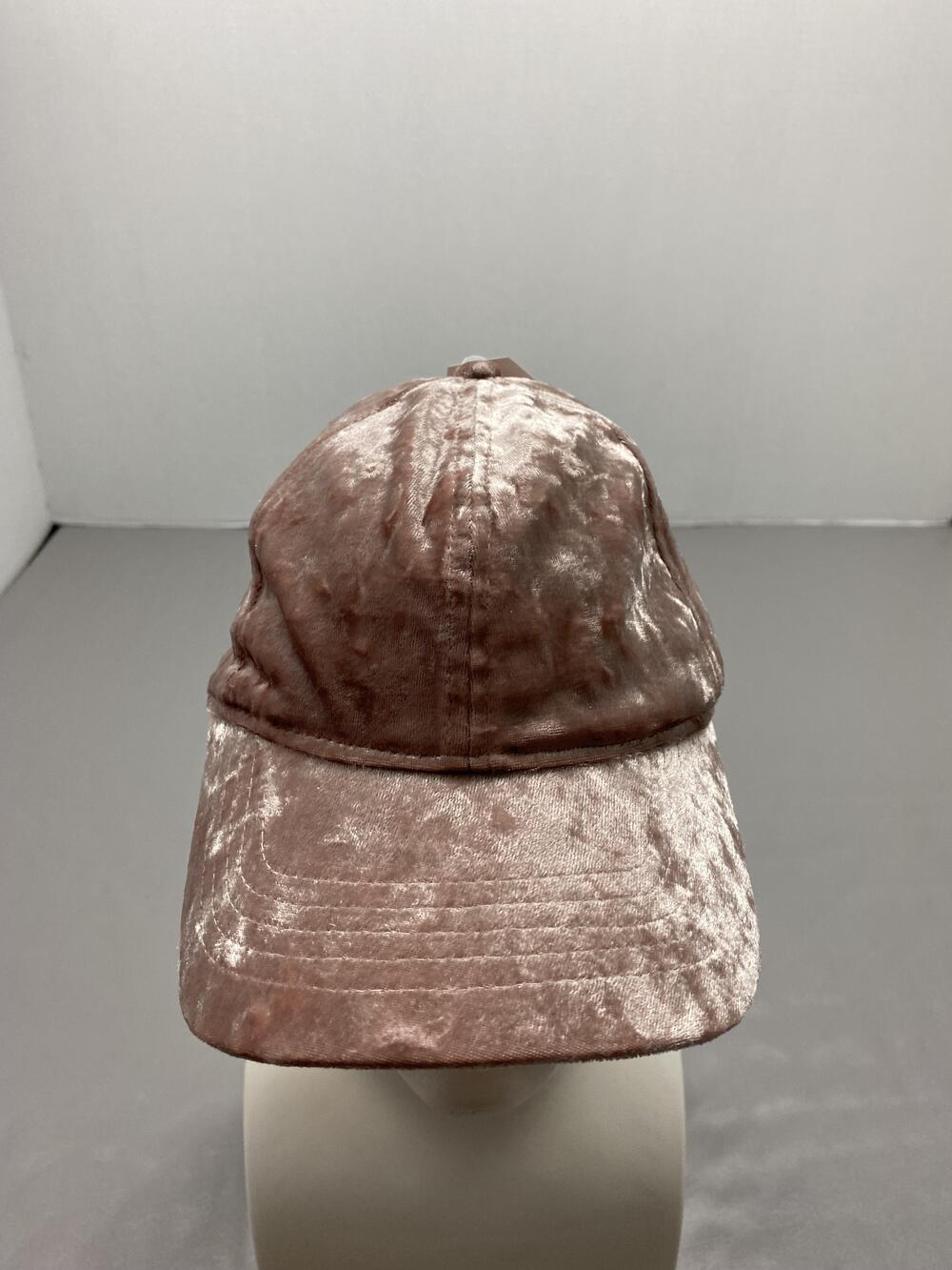 Hat Cap Strap Back Time And Tru Pink Velour Lined Adjustable Womens Casual
